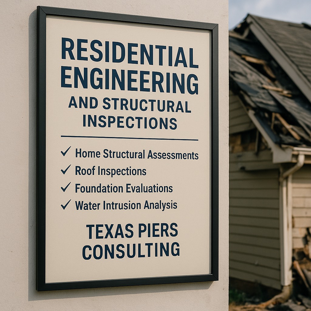 Post Disaster Residential Inspections by Texas Piers Consulting